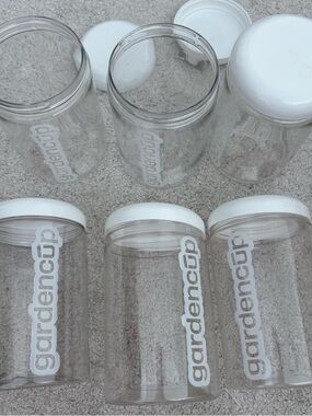 Clear Storage Jars - Food safe, BPA free  (Set of 6)
